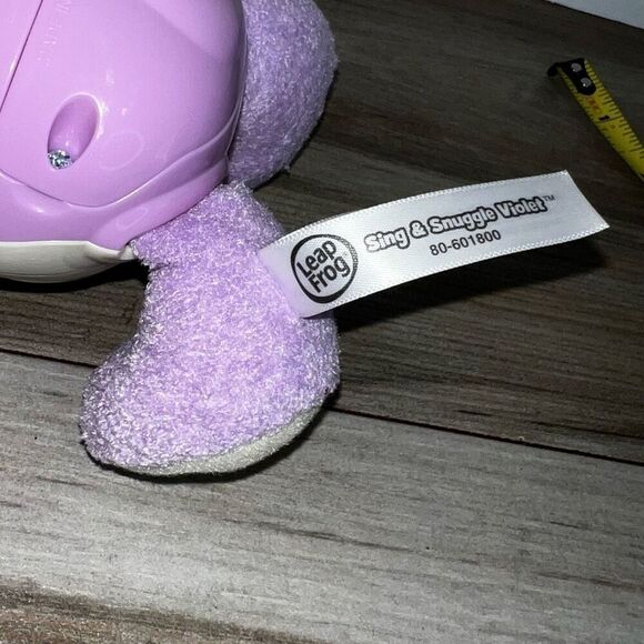 Leap Frog Violet Sing & Snuggle Sound Plush Animal Musical 8" With New Batteries - Picture 5 of 7